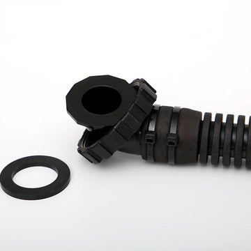 Scuba Diving Airway with 16 Inch Round Corrugated Hose for BCD with K Inflator Elbow